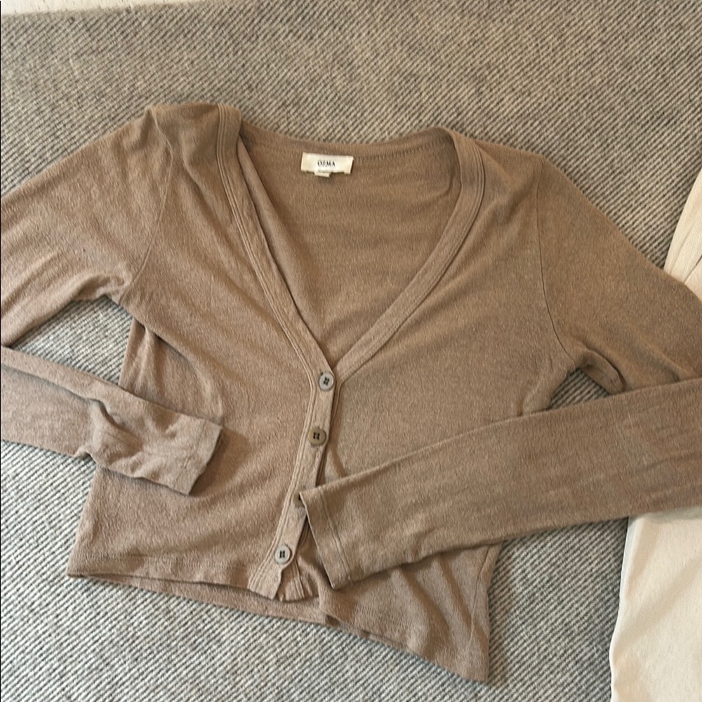 Ozma Long sleeve crop cardigan Small